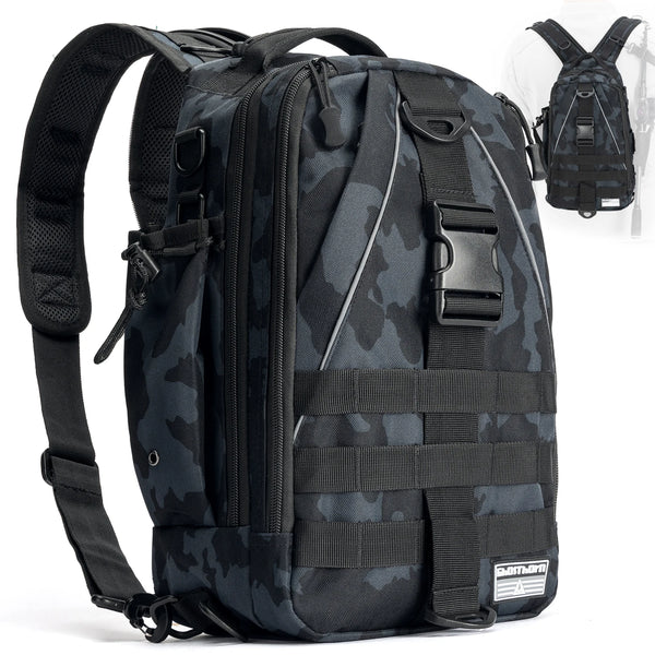 MOCHILA DE PESCA com isca - Bolsa de ombro duplo para pescadores